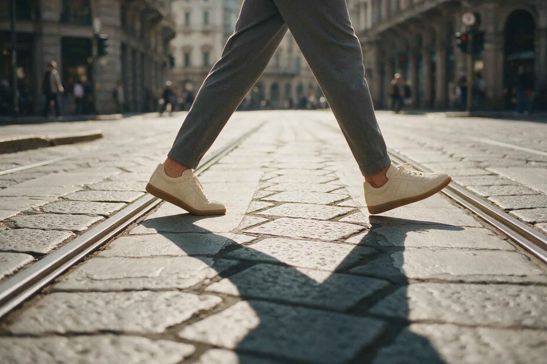 In città, con le sneakers